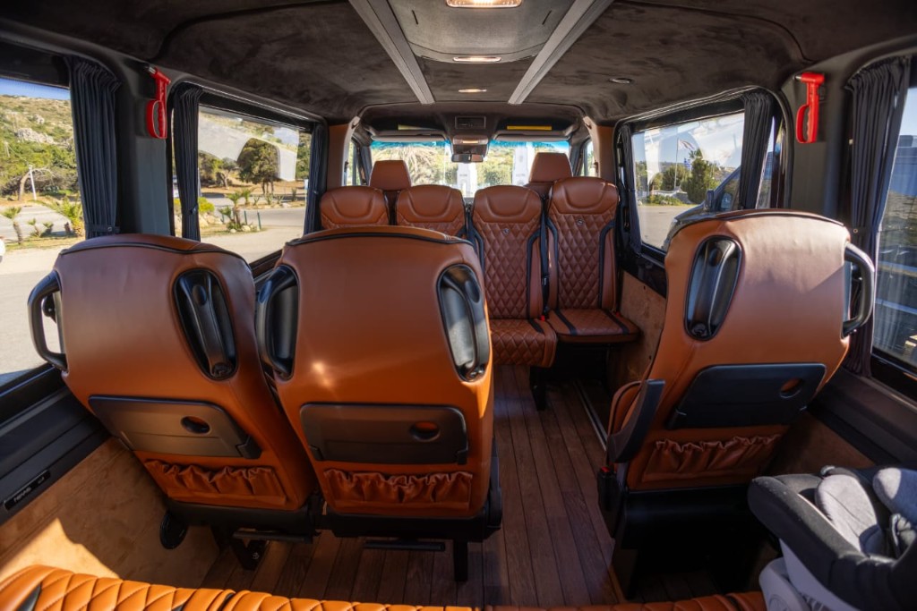 Mercedes-Benz Sprinter VIP interior — luxury group seating
