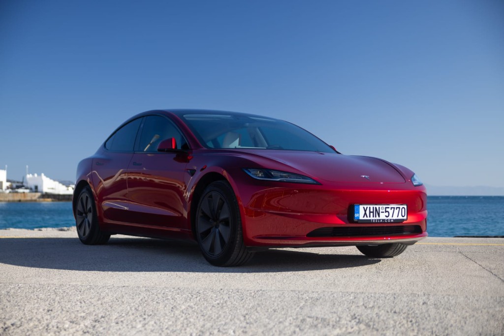 Tesla rear interior — comfortable passenger seating