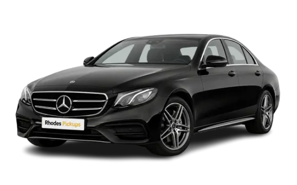 Mercedes-Benz E-Class sedan — private Rhodes airport transfer